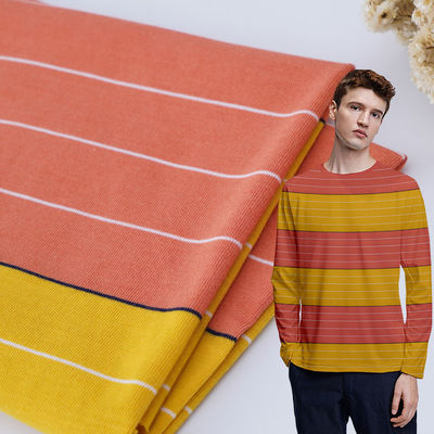 Tissu a maglia a strisce sano e traspirante per abbigliamento casual