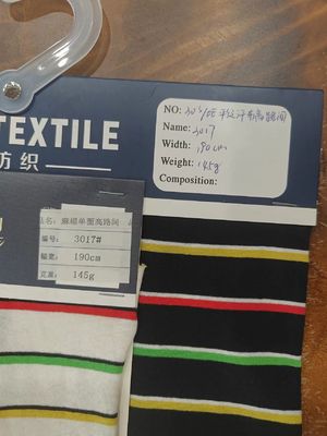 Un buon prezzo. Assorbente sudore Tessuto a maglia a righe comodo e liscio per polo in linea