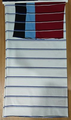 Materiale a strisce ecologico ed elastico per abbigliamento casual