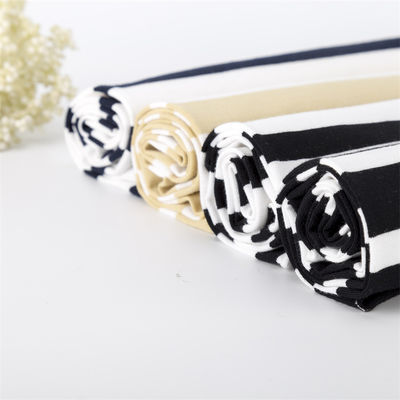 Un buon prezzo. Salutevole e liscia Alta resistenza del colore e tessuto a maglia a righe naturale per maglietta in linea