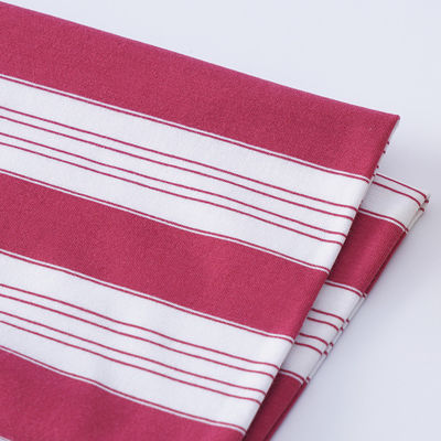 Tissu a maglia a strisce naturale per magliette