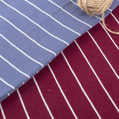 Tessuto a maglia a strisce comodo e naturale per abbigliamento casual