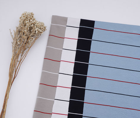 Un buon prezzo. Moderno versatile morbido Moderno facile cura Materiale a righe Tessuto per maglietta in linea