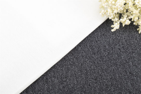 Tessuto di magliette di cotone elastico e comodo per abbigliamento casual