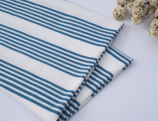 Tessuto di materiale a strisce multicolore e ecologico per abbigliamento informale