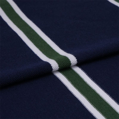 Buona consistenza Respirante Durabile resistente all'usura Tessuto a maglia a righe Per polo