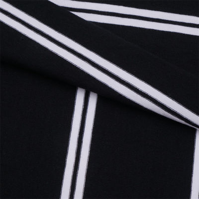 Tessuto a maglia a righe per polo