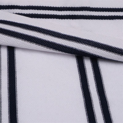 Tessuto a maglia a strisce per polo, traspirante, comodo e adatto alla pelle