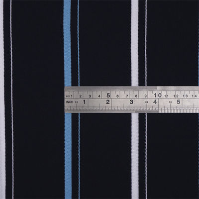 Un buon prezzo. Comodo, resistente all'umidità, traspirante, resistente, tessuto a strisce per camicia da polo in linea