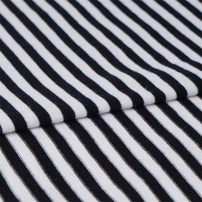 Tessuto a maglia a strisce comodo e traspirante per indossare casualmente