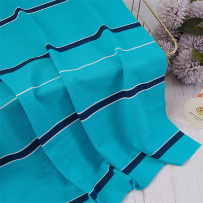 Materiale a maglia a righe per polo sano e respirabile