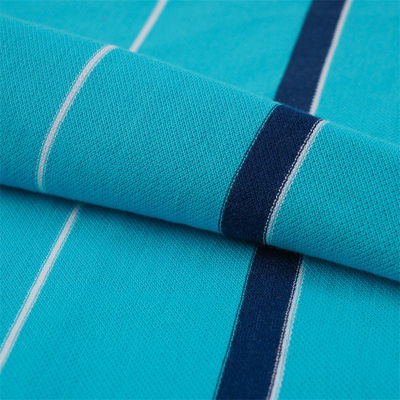 Tissu a maglia a strisce comodo e facile da curare e traspirante