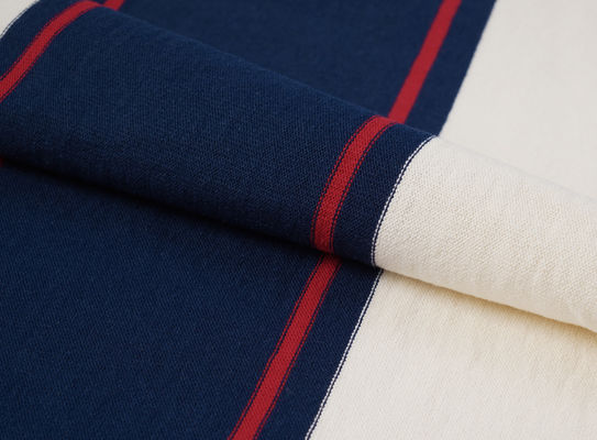 Un buon prezzo. Tessuto a maglia a righe, versione nitida, resistente alle pieghe, colore solido, per polo in linea