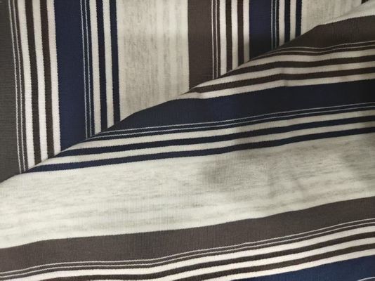 Un buon prezzo. Tessuto a maglia a righe pesante traspirante 95% cotone 5% spandex in linea