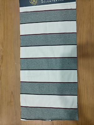 Un buon prezzo. Comfortable And Skin-Friendly High Wear-Resistant Color Fastness Striped Knit Fabric For T-Shirt in linea