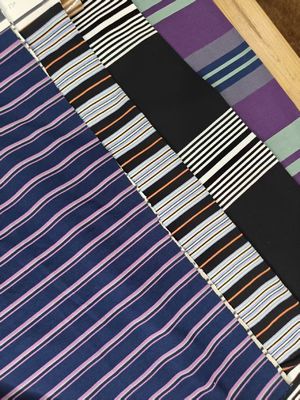 Un buon prezzo. Healthy And dureble And Comfortable Textured Striped Knit Fabric For Casual wear in linea