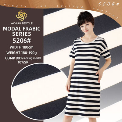 Un buon prezzo. Tessuto di cotone a righe traspirante, traspirante e liscio per abbigliamento casual in linea