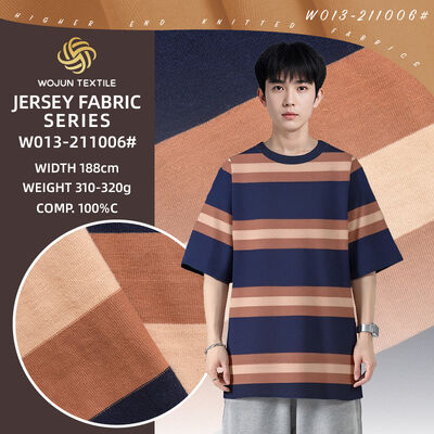 Un buon prezzo. 188cm 100% cotone croccante e traspirante, di alta qualità colorfast materiale a strisce tessuto per maglietta in linea