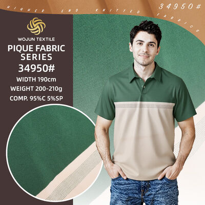 Un buon prezzo. 190cm di larghe strisce di cotone Pique tessuto: Stretch texture per i marchi in linea