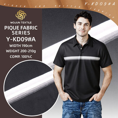 Un buon prezzo. Stoffa Pique di cotone a strisce da 195 cm: Stretto architettonico per i polo moderni in linea