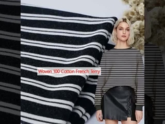 100 cotone tessuto Terry francese